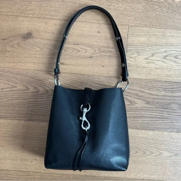 Rebecca Minkoff Megan Shoulder Bag - Black Leather - EUC - Picture 5 of 16